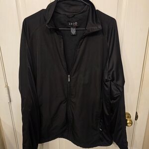IZOD Men's Black Windbreaker